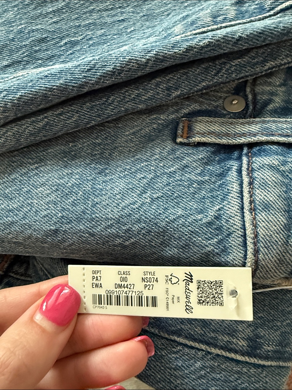 Madewell Light Blue Curvy Vintage Wide-Leg Jeans - Picture 7 of 7